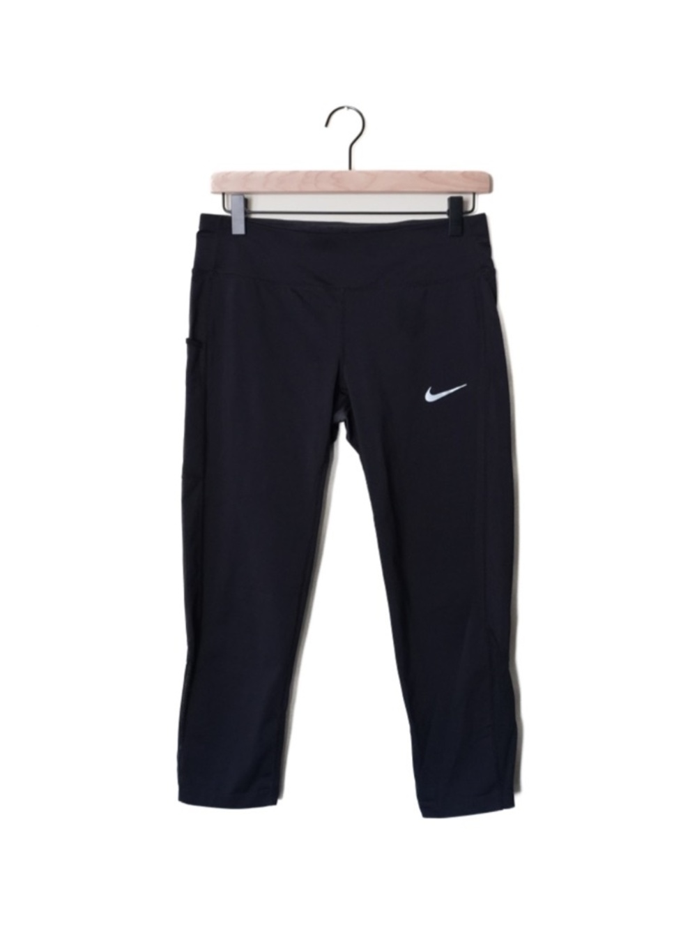 Nike Racer Power Running Essential Cropped Capri Workout Leggings 890365